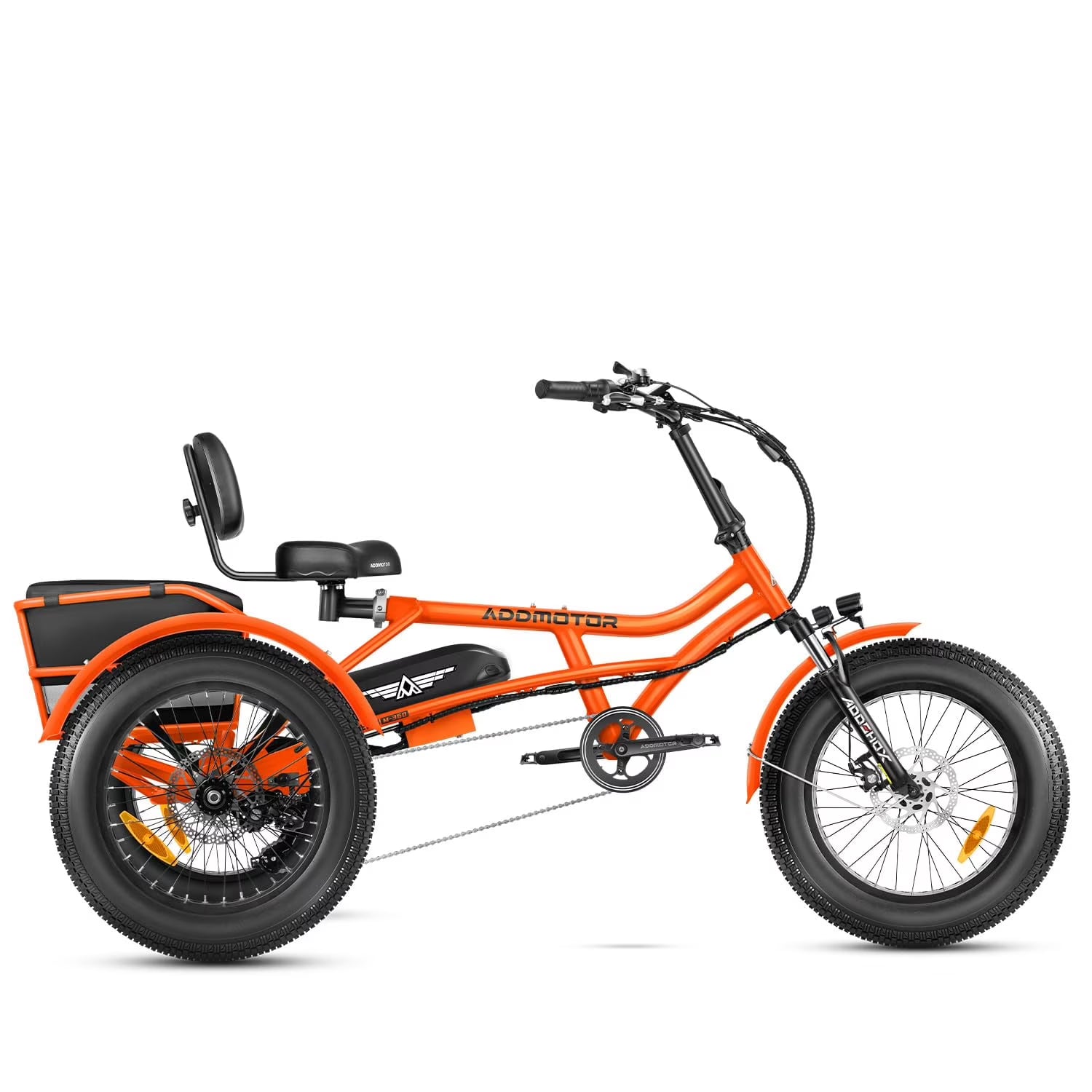 Addmotor M - 360II Semi - Recumbent Electric Trike, 85MI, Fat Tire 3 Wheel Electric Bike for Adults - Product image 3