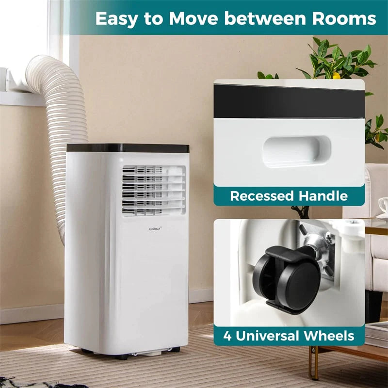 10000 BTU Portable Air Conditioner, 3-in-1 AC Unit with Fan & Dehumidifier, Remote Control, 24H Timer - Product image 7