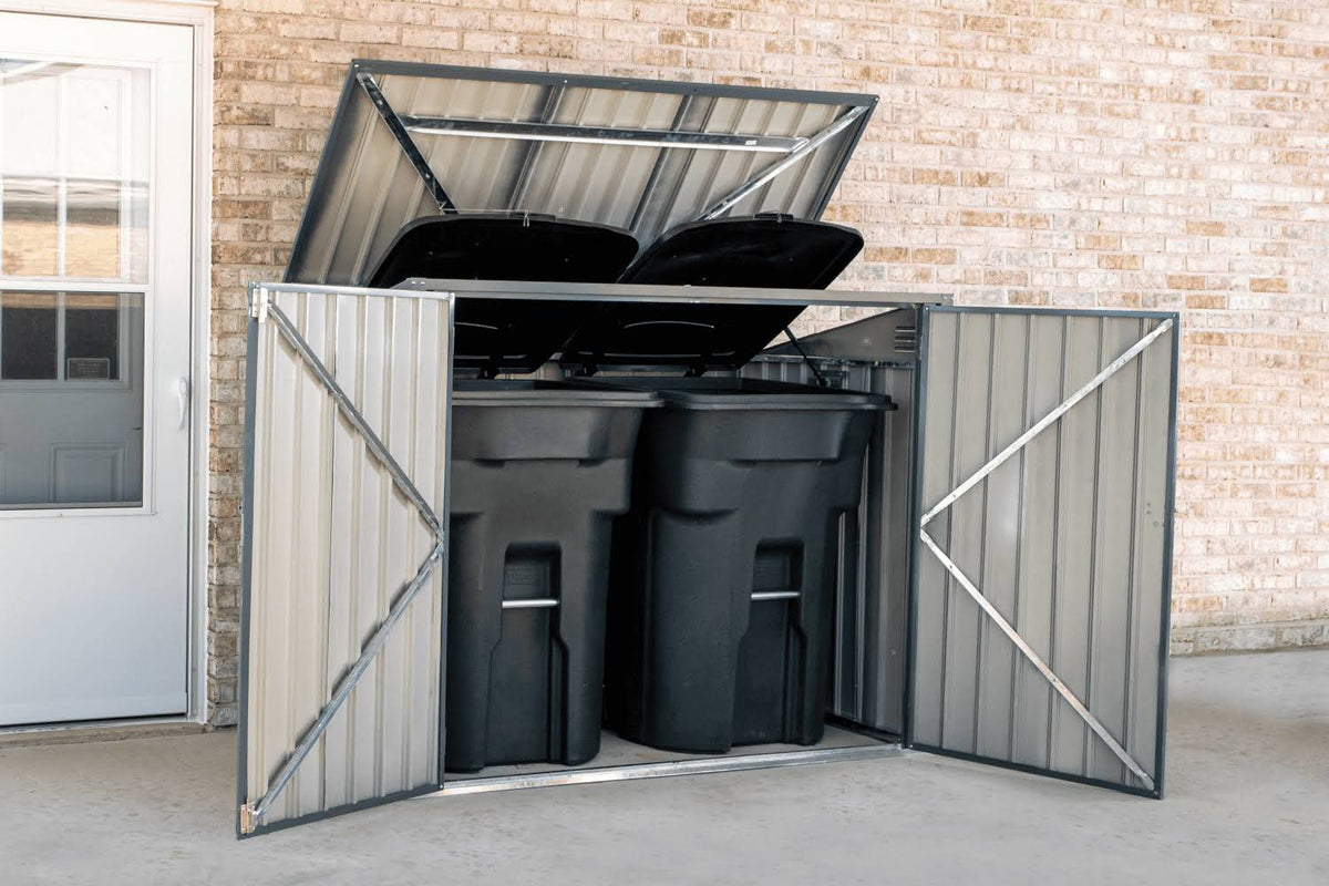 Cover-It 6x3 Metal Outdoor Galvanized Steel Storage Shed with Swinging Lockable Doors for Backyard or Patio - Product image 1