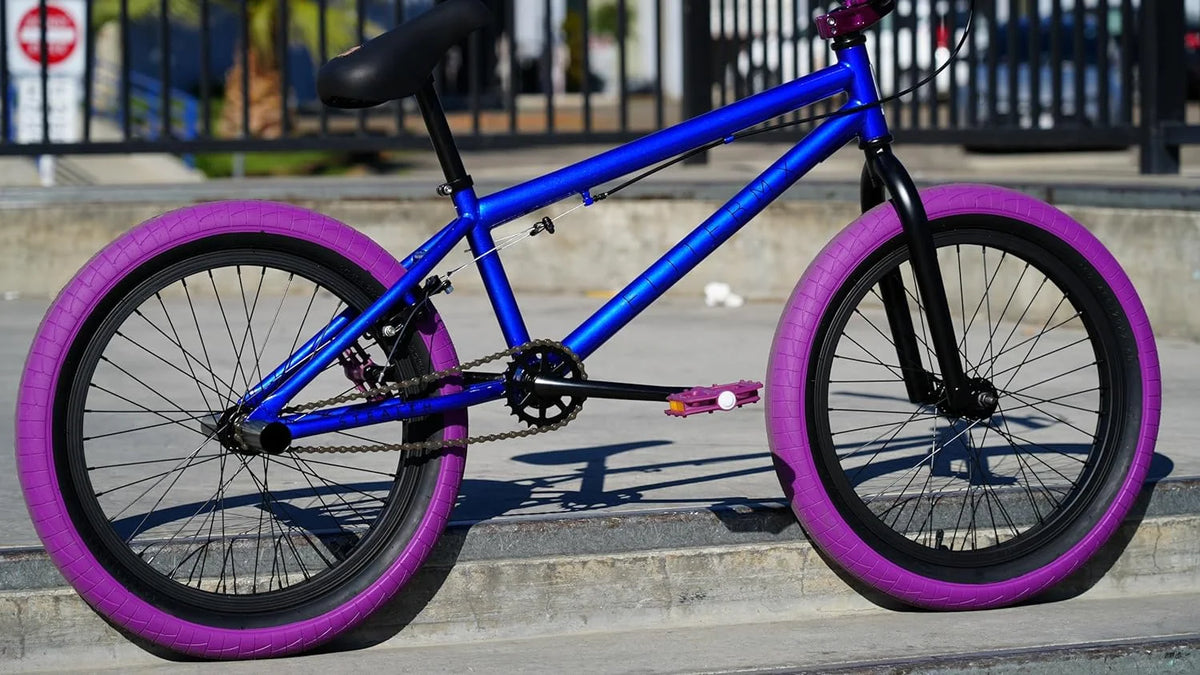 Elite BMX Bicycle 20" Freestyle Bike - Stealth Blue Purple Ideal for Ages 7 to 18 Years - Product image 2