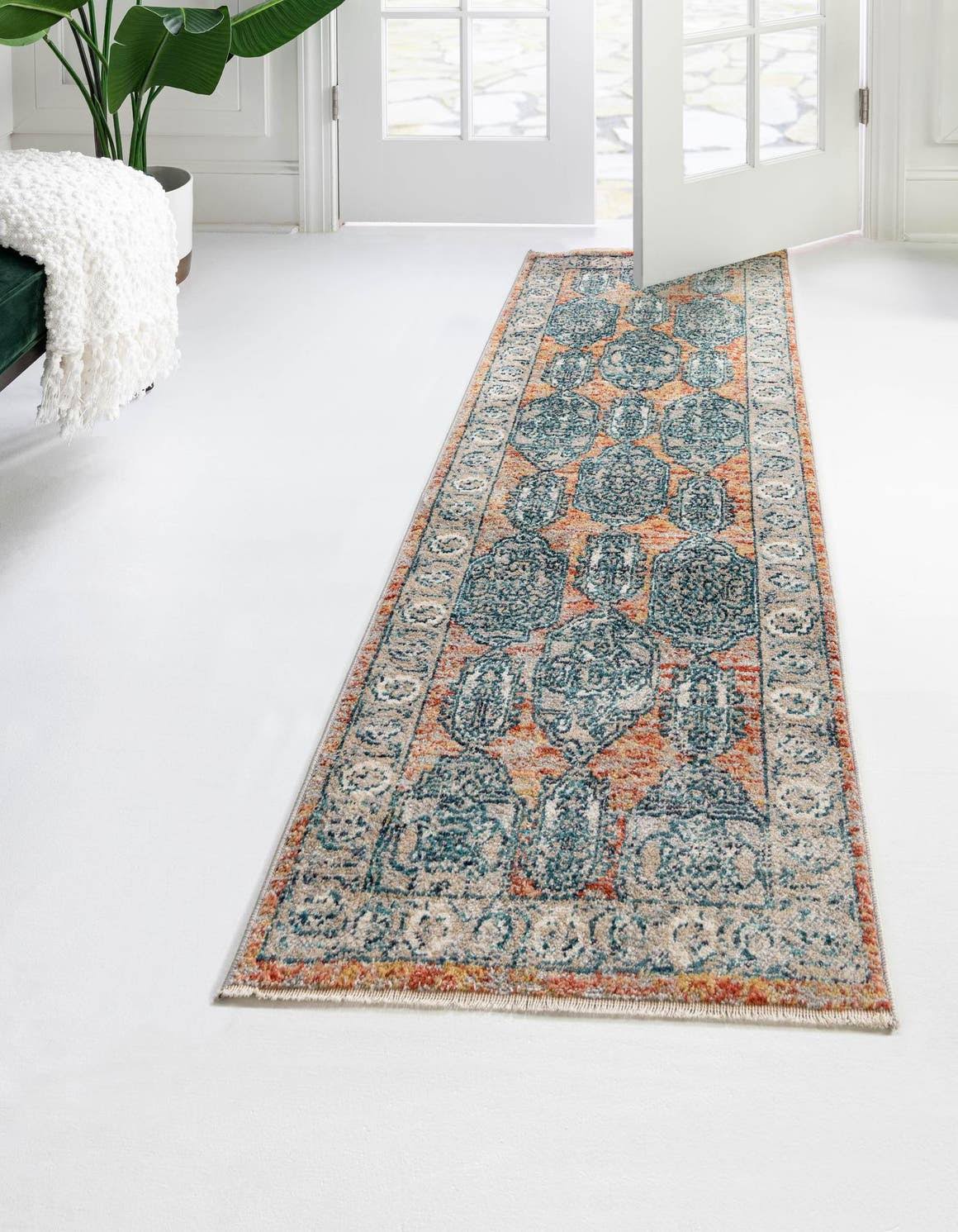 Bayshore Home Dolores Dol03 2' x 13' Runner Area Rug - Brick - Product image 1