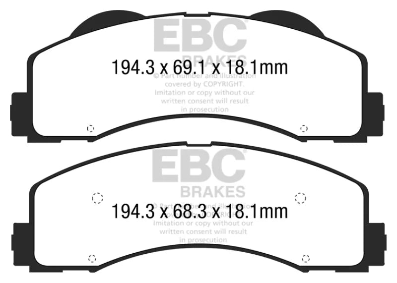 EBC - Front Yellowstuff Pad PN DP43034R