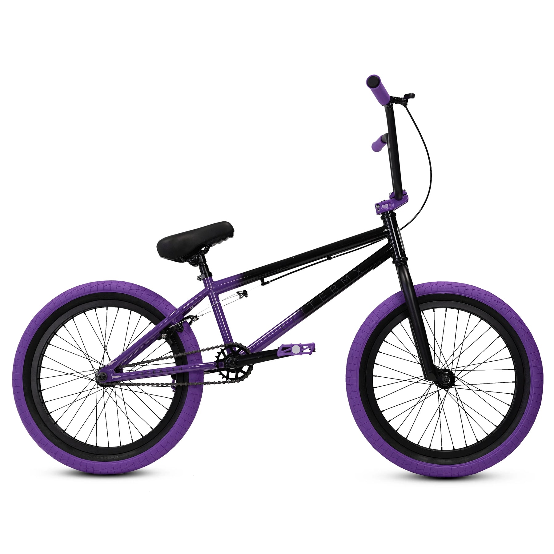 Elite BMX Bicycle 20" Freestyle Bike - Stealth Blue Purple Ideal for Ages 7 to 18 Years - Product image 54