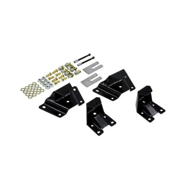 BELLTECH 6410 HANGER KIT 4 in. Drop Leaf Spring Hanger Kit (Front and Rear Hangers) 1989-1997 Ford Ranger. 94-97 Mazda B-Series Std. Cab 4 in. Rear Drop
