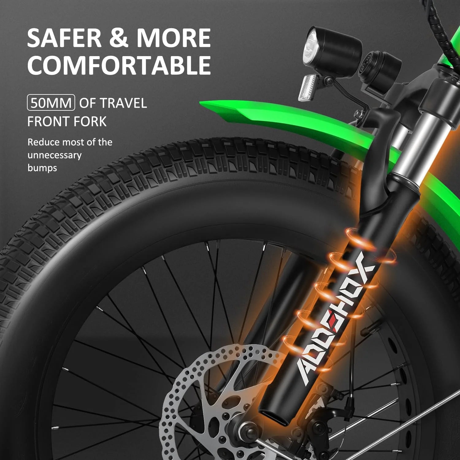 Addmotor M - 360II Semi - Recumbent Electric Trike, 85MI, Fat Tire 3 Wheel Electric Bike for Adults - Product image 28