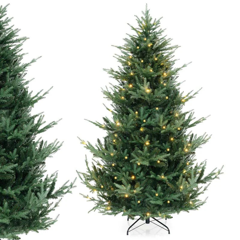 6/7/8 FT Pre-Lit Artificial Christmas Tree, Hinged Xmas Tree with 240/340/450 Warm White LED Lights - Product image 8