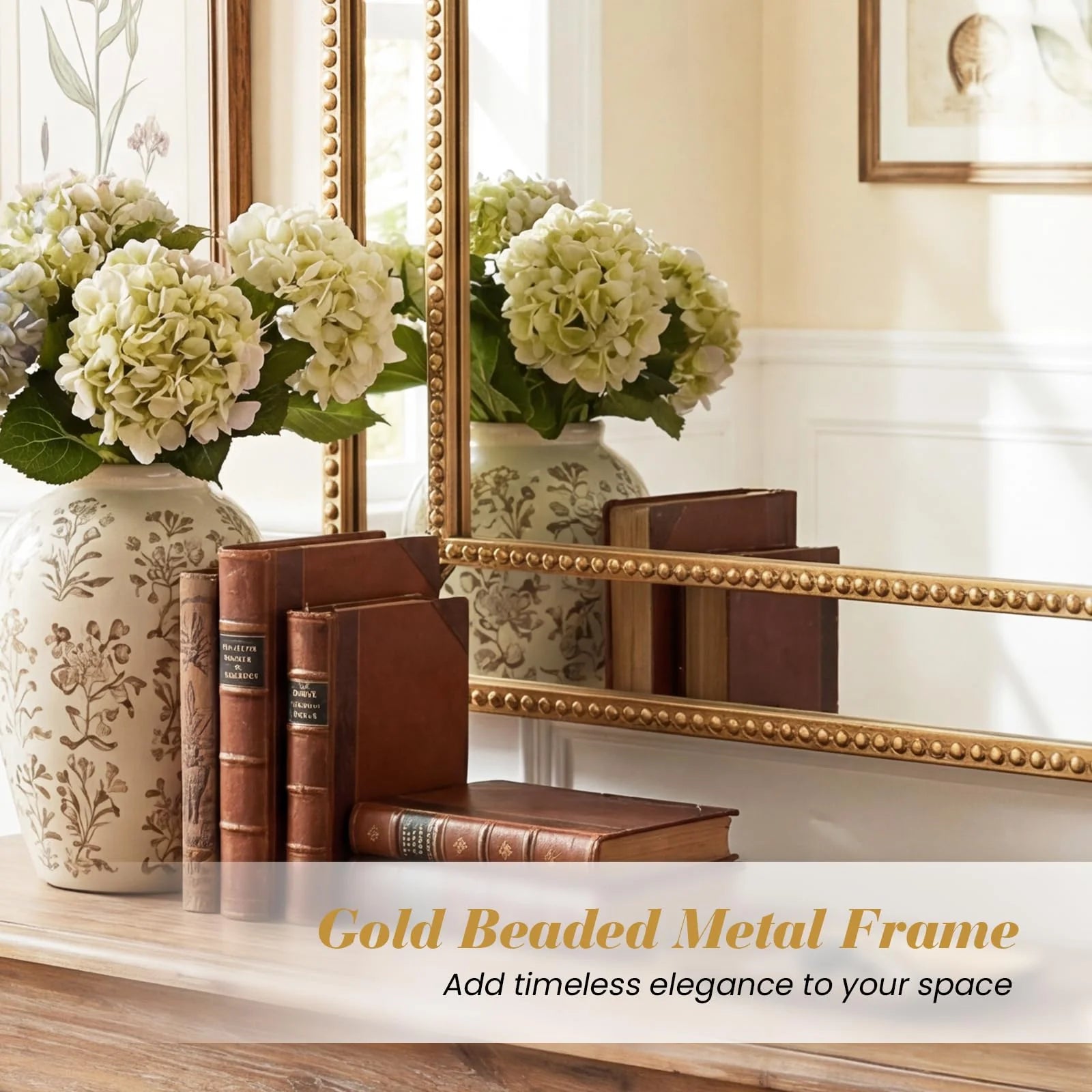 Tangkula 35" x 23" Gold Arched Wall Mirror (Arched) - Product image 7