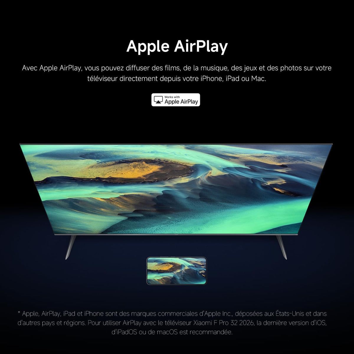 Xiaomi TV F Pro 32, 81 cm (32 Inches), QLED, Smart TV, Fire OS7, Alexa Voice Control, Dolby Audio™, DTS Virtual:X, DTS-HD, Compatible with Apple AirPlay
