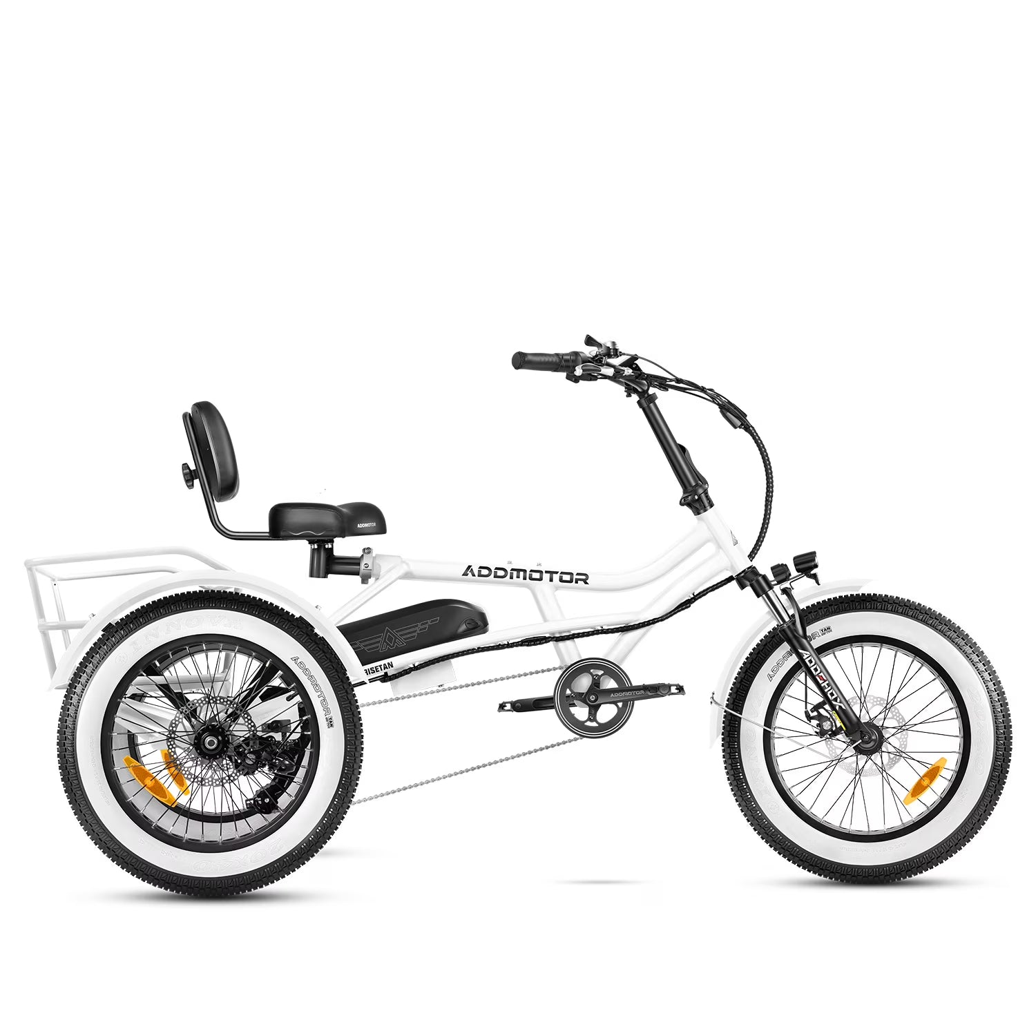 Addmotor M - 360II Semi - Recumbent Electric Trike, 85MI, Fat Tire 3 Wheel Electric Bike for Adults - Product image 11