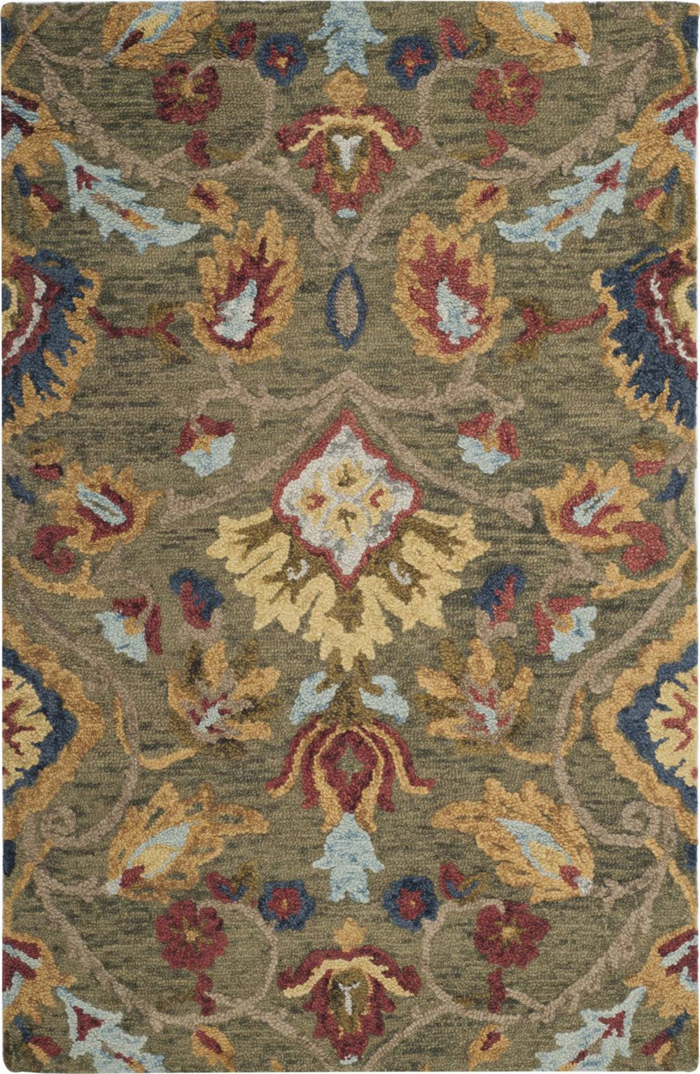 Safavieh Blossom BLM402B 2'3" x 6'0" Runner Green / Multi Area Rug