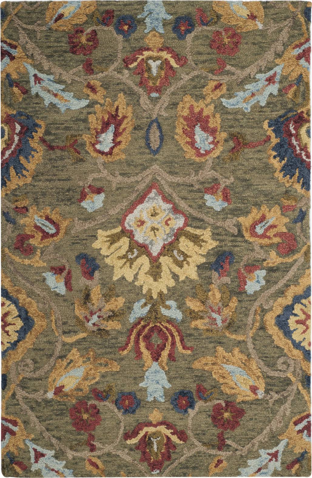 Safavieh Blossom BLM402B 2'3" x 6'0" Runner Green / Multi Area Rug - Product image 1
