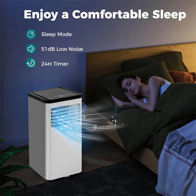 10000 BTU Portable Air Conditioner, 3-in-1 AC Unit with Fan & Dehumidifier, Remote Control, 24H Timer - Product image 4