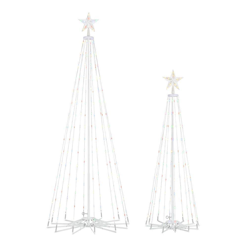 Home Accents Holiday 2-Piece Multi LED Cone Trees - Product image 1