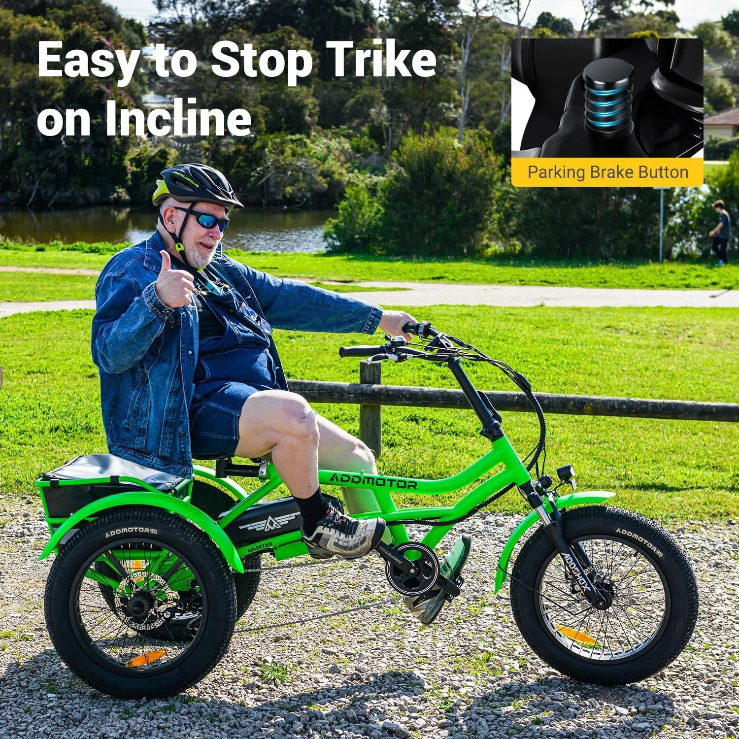 Addmotor M - 360II Semi - Recumbent Electric Trike, 85MI, Fat Tire 3 Wheel Electric Bike for Adults - Product image 8
