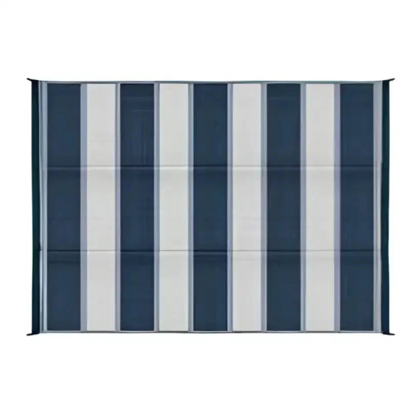 Camco Outdoor Mat 6' x 9' Blue Stripe 42871