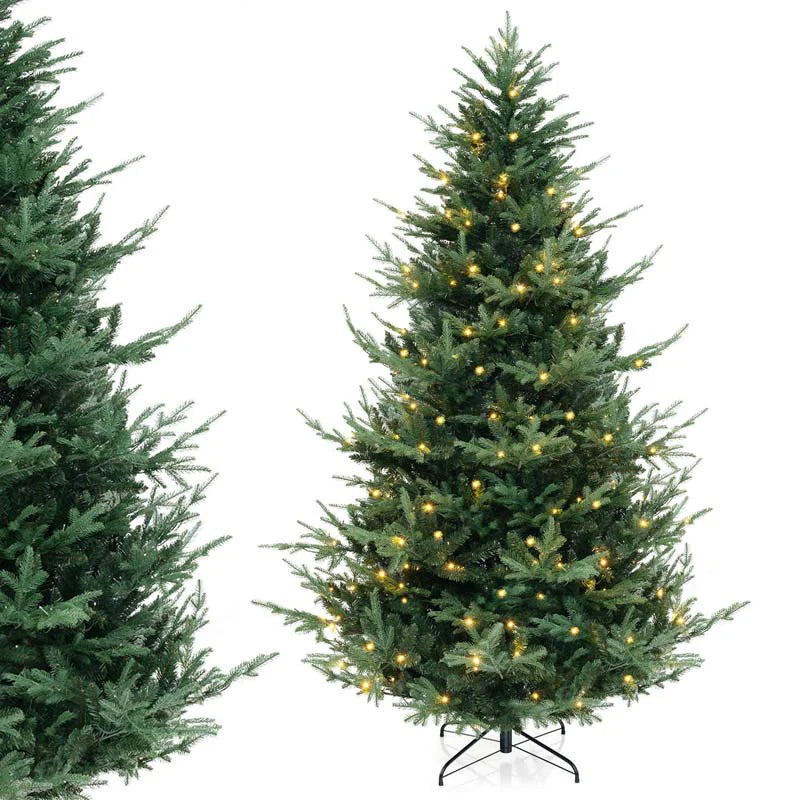 6/7/8 FT Pre-Lit Artificial Christmas Tree, Hinged Xmas Tree with 240/340/450 Warm White LED Lights - Product image 15