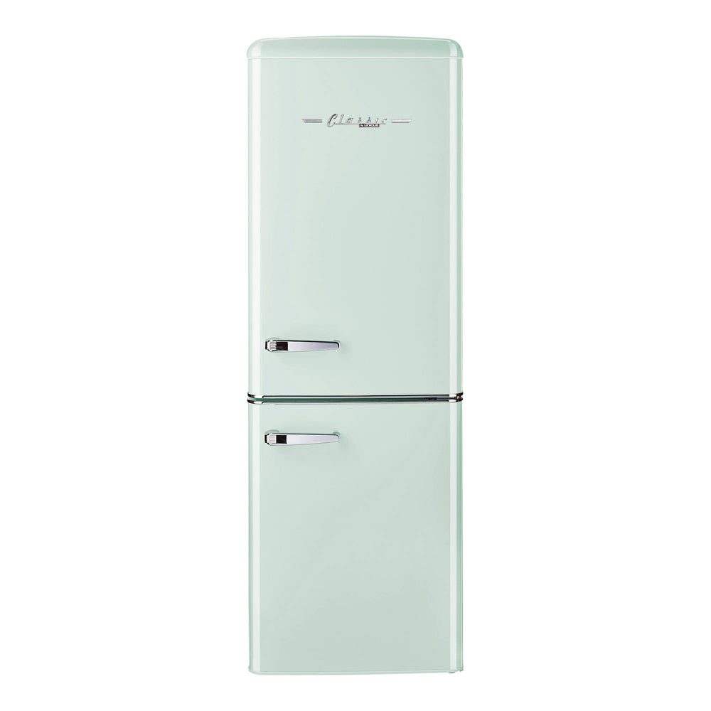Unique Appliances Classic Retro 21.6 in. 7 Cu. ft. Retro Bottom Freezer Refrigerator in Summer Mint Green, Energy Star