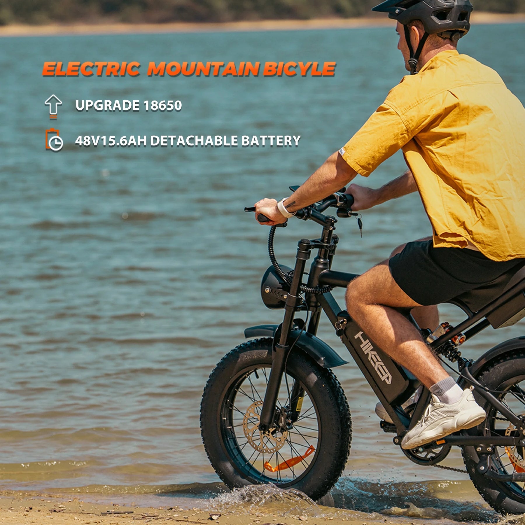 20" Fat Tire Electric Bike for Adults, 1500W Peak Adults Ebike, 48V 15ah Battery Electric Mountain Bike - Product image 6