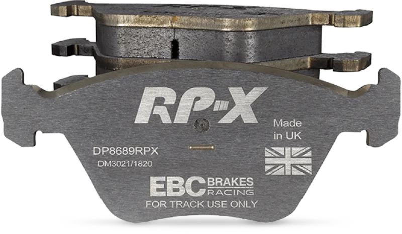 EBC Racing 13-14 Audi RS7 4.0L Twin Turbo (Cast Iron Rotors w/Round Weights) RP-X Front Brake Pads