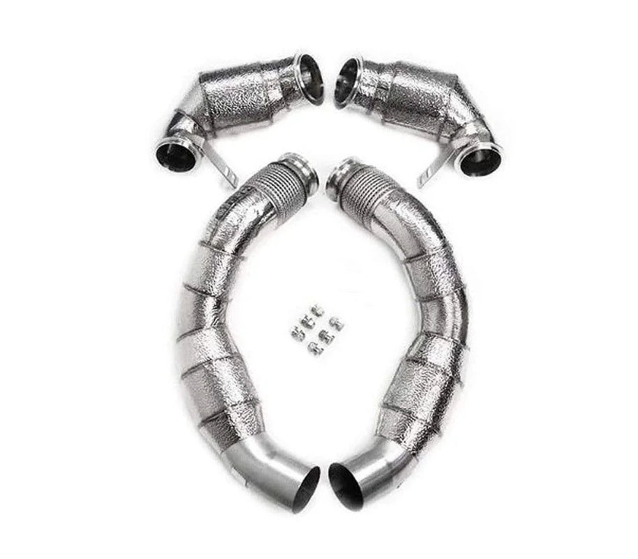 Racing Dynamics Catted Downpipe with Heat Shield - BMW S63 / F90 M5 2017+