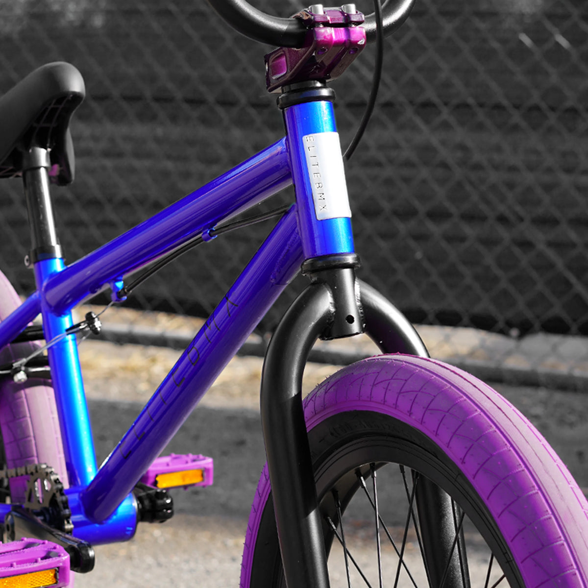 Elite BMX Bicycle 20" Freestyle Bike - Stealth Blue Purple Ideal for Ages 7 to 18 Years - Product image 4