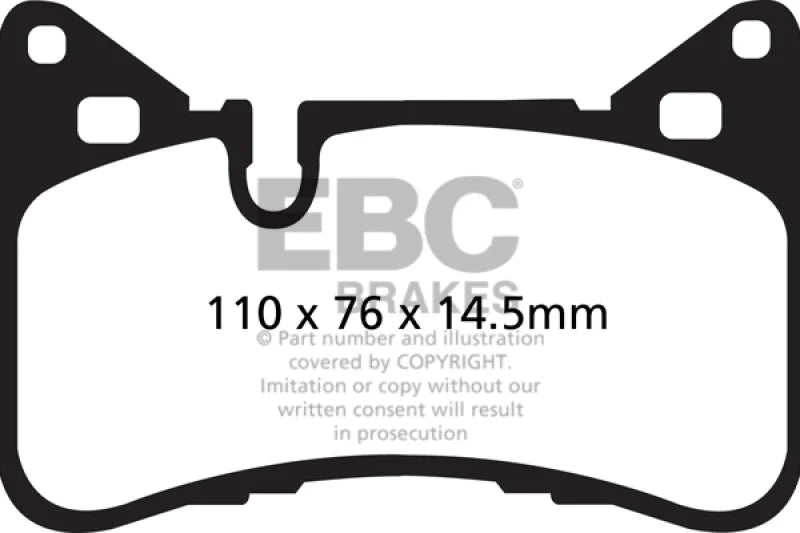 EBC - Rear Redstuff Pad PN DP32117C
