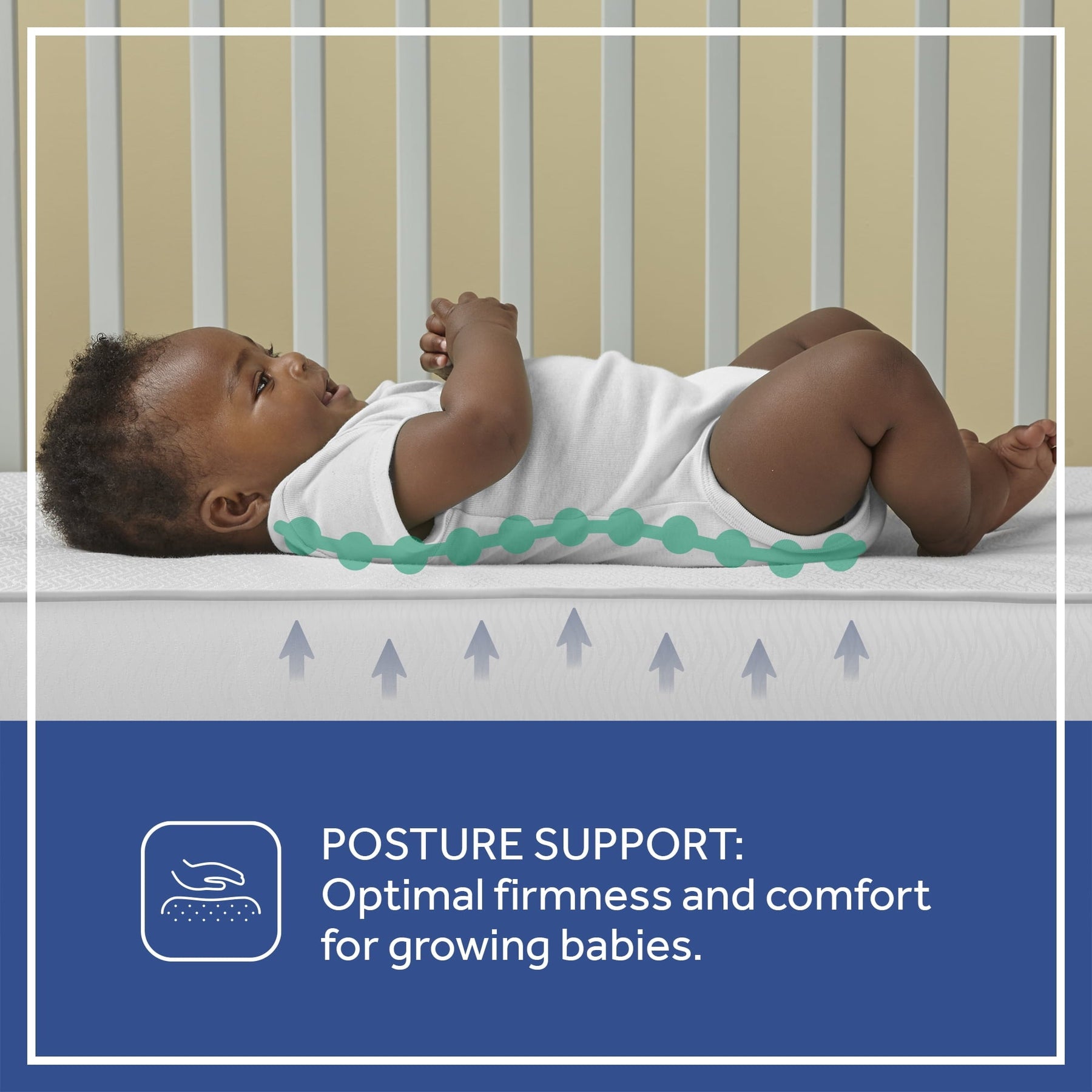Celestial Cool Ultra-Premium 2-Stage Hybrid Antibacterial Crib & Toddler Mattress. Cool Copper Gel - Product image 10