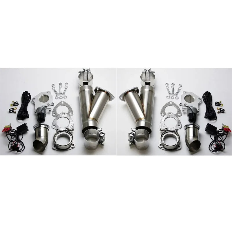 Granatelli Electronic Exhaust Cutout Systems - Aluminized Mild Steel - Slip Fit 303540D