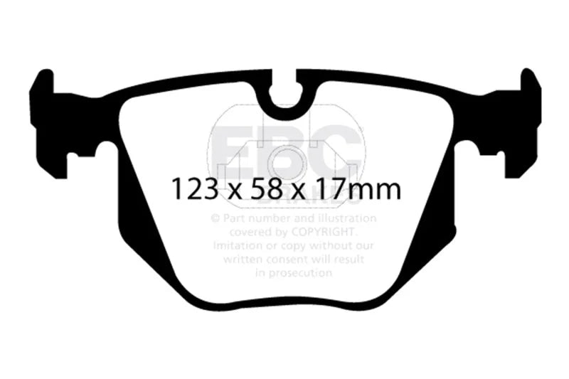 EBC Ultimax2 Low Dust Street - Rear Ultimax 2 Pad PN UD683