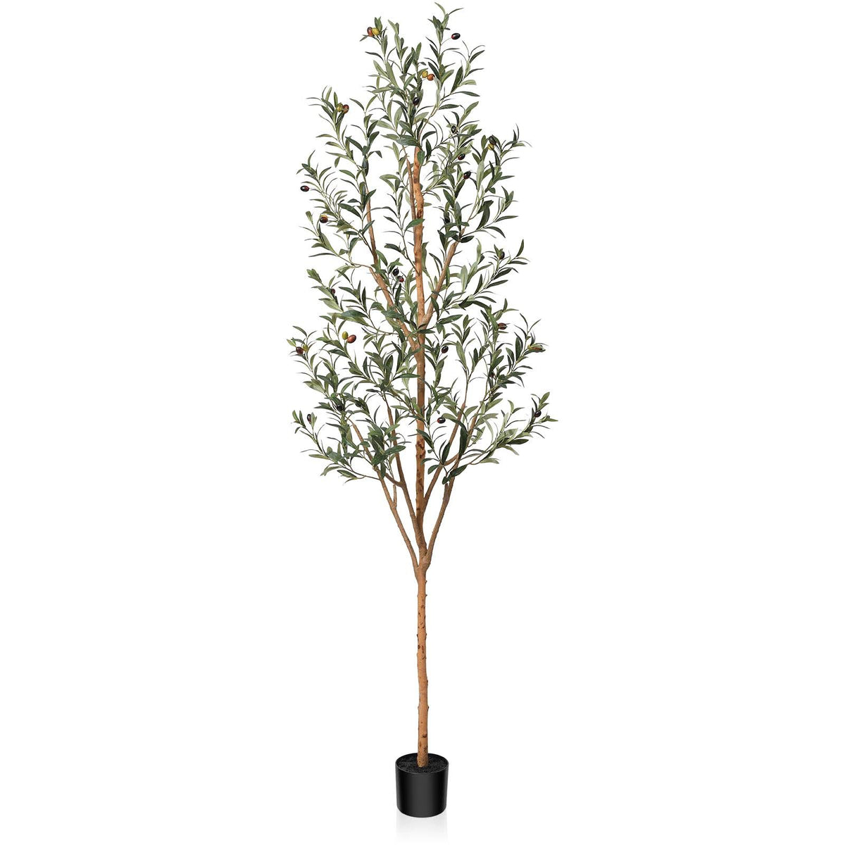 Kazeila Artificial Olive Tree 7ft Tall Faux Silk Plant for Home Office Decor Indoor Fake Potted Tree with - Product image 1