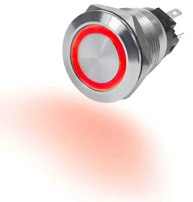 4163BSS Blue Sea Switch Button Ss 10A Off-(On) Red