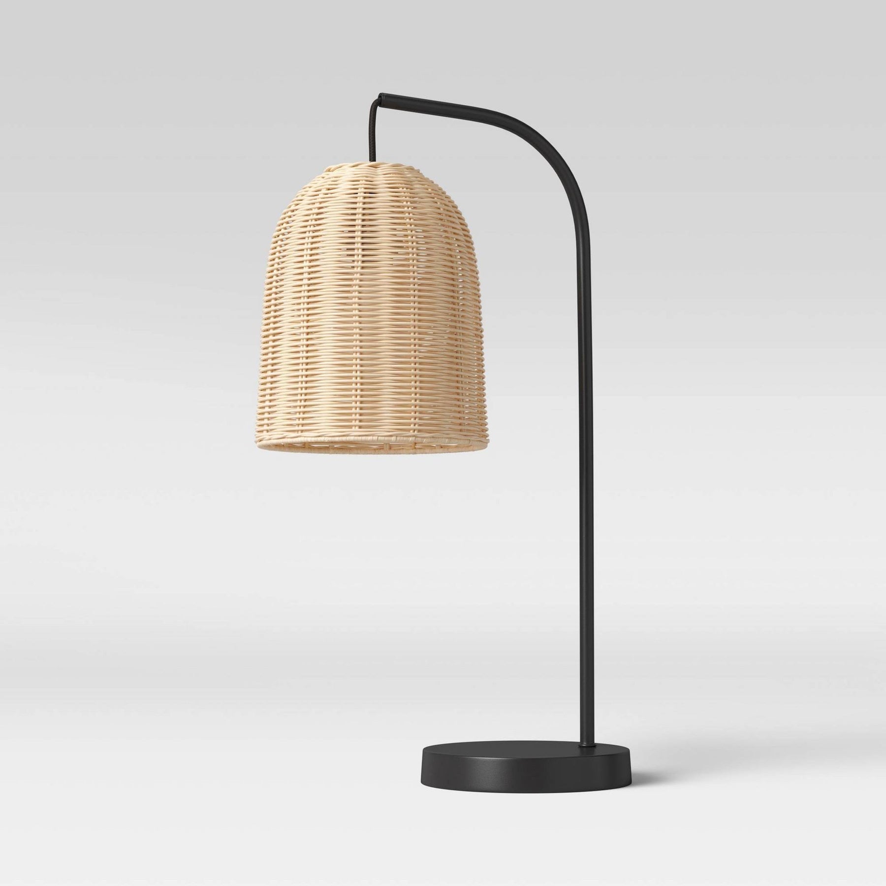 Addison Rattan Table Lamp Brown (Includes LED Light Bulb) - Threshold - Product image 1