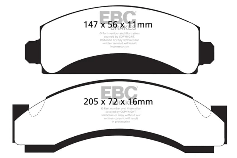 EBC - Front Yellowstuff Pad PN DP41241R