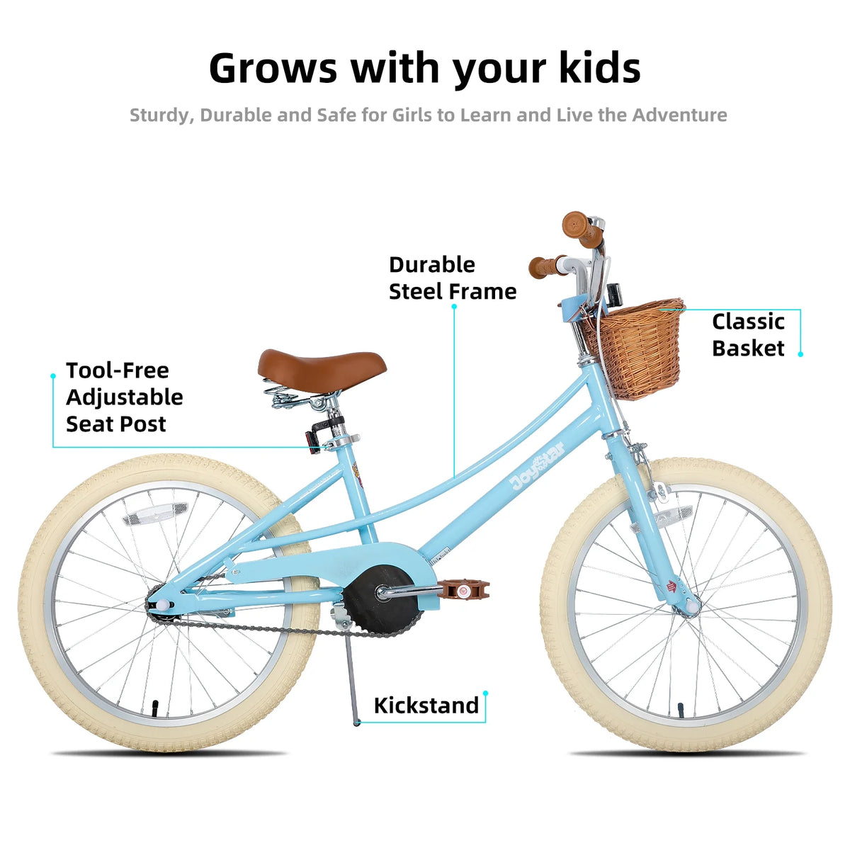 JOYSTAR Girls Bike for 2 - 12 Years Old Toddlers and Kids, 12" 14" 16" Kids Bike with Training Wheels & - Product image 29