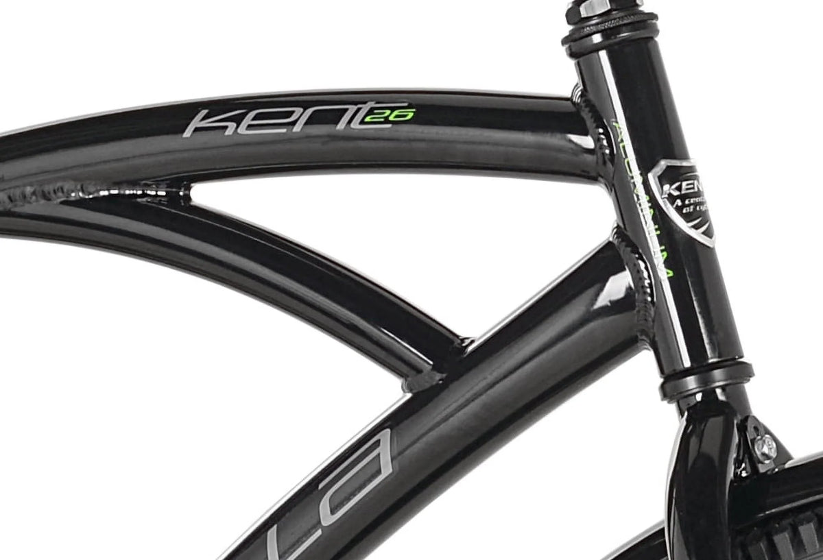 26" Kent la Jolla Cruiser Men'S Bike, Adult Ages 13+, Black/Green - Product image 2