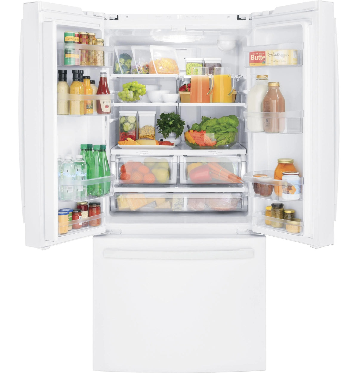 GE APPLIANCES GNE25JGKWW French Door Freestanding Refrigerator - Product image 2