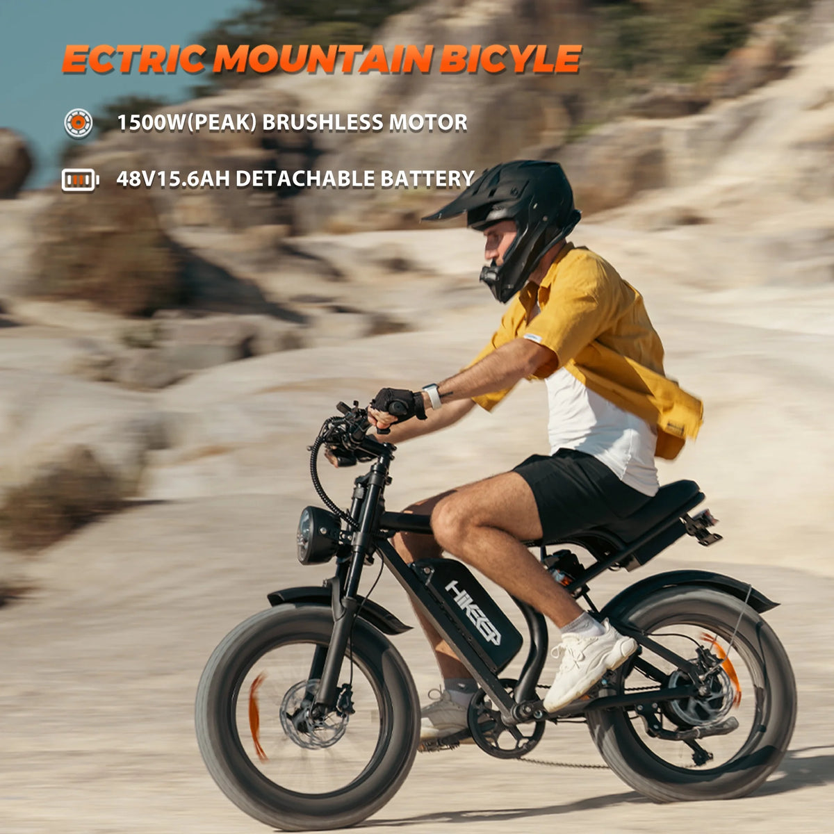 20" Fat Tire Electric Bike for Adults, 1500W Peak Adults Ebike, 48V 15ah Battery Electric Mountain Bike - Product image 2
