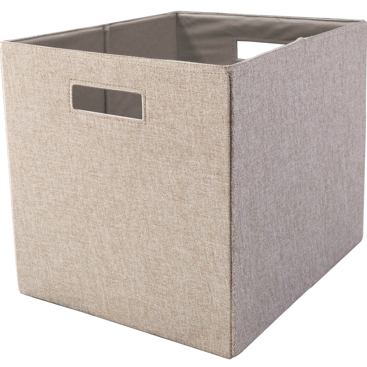 Better Homes & Gardens 12.75" Fabric Cube Storage Bin, Tan - Product image 1