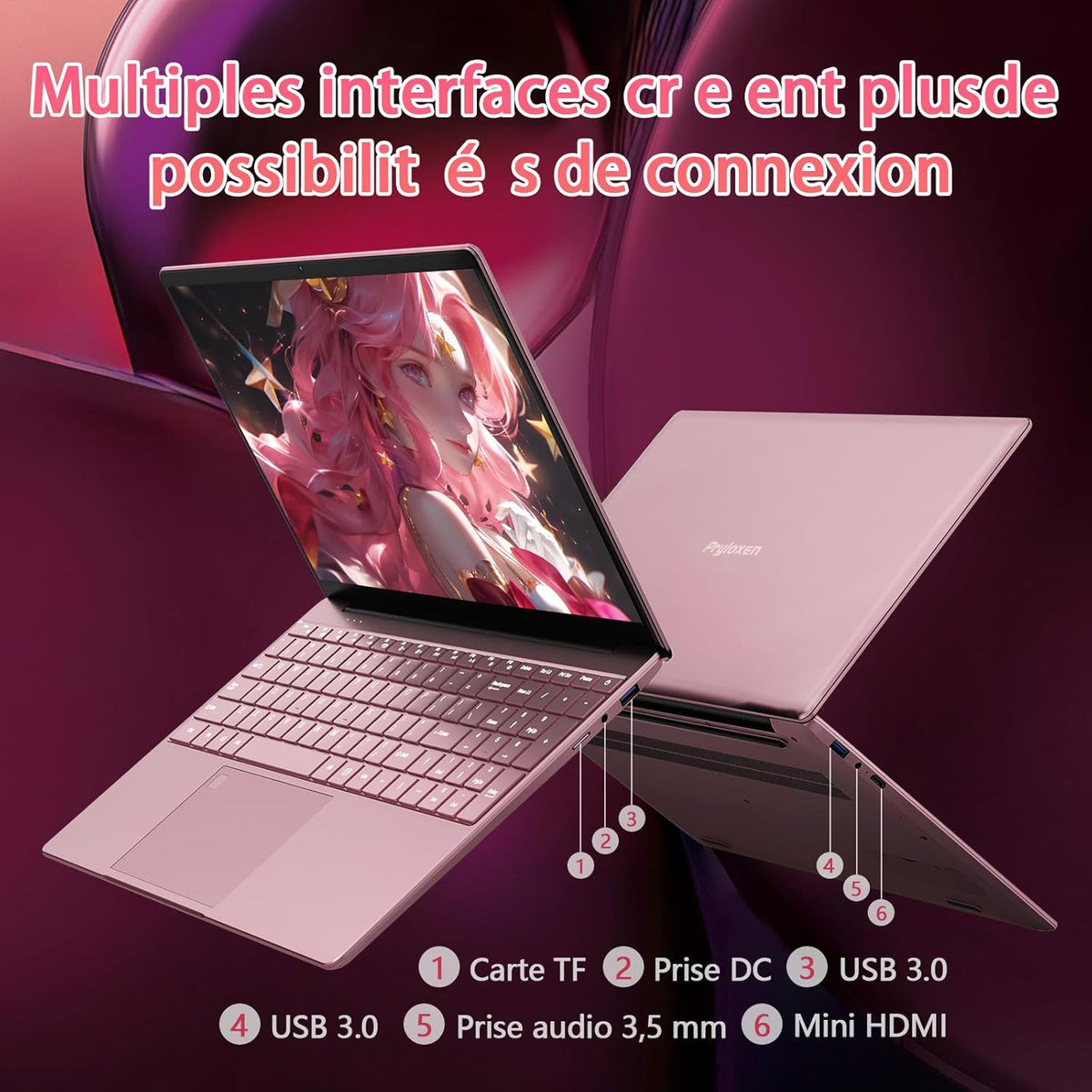 Pryloxen Ultra-Thin 15 6" FHD IPS Laptop - Celeron N150 3 4 GHz Processor 32 GB DDR4/1 TB SSD Backlit Keyboard Wi-FI 5G & 8000 mAh Battery (360 × 275 × 18 mm 1,679 kg)