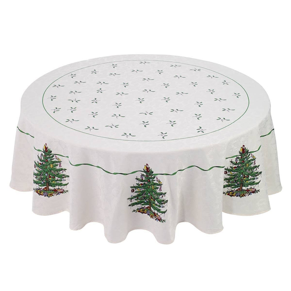Spode Christmas Tree Green Tablecloth