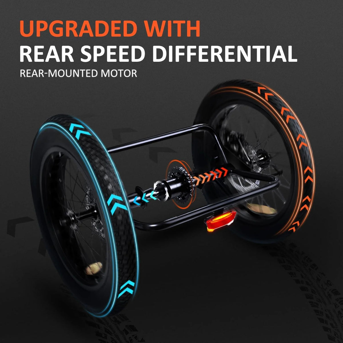 Addmotor M - 360II Semi - Recumbent Electric Trike, 85MI, Fat Tire 3 Wheel Electric Bike for Adults - Product image 35