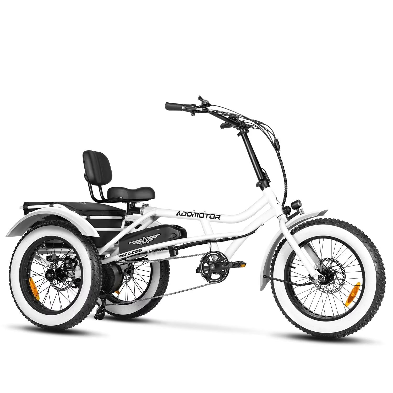 Addmotor M - 360II Semi - Recumbent Electric Trike, 85MI, Fat Tire 3 Wheel Electric Bike for Adults - Product image 5