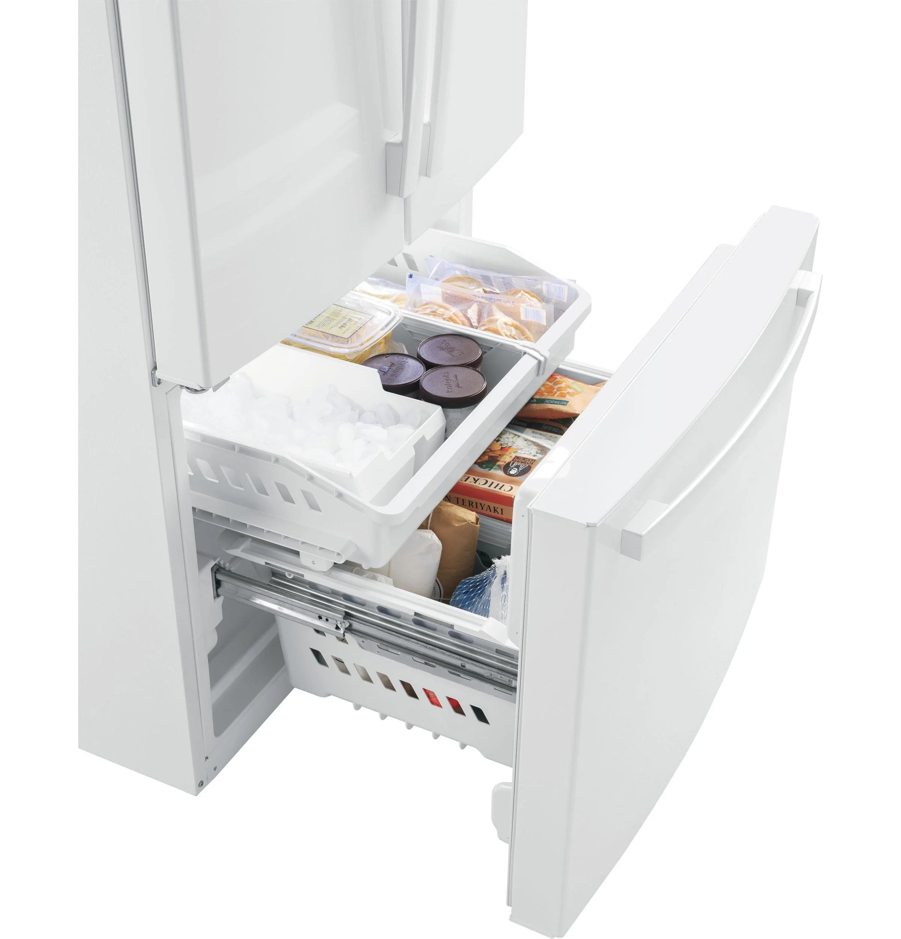 GE APPLIANCES GNE25JGKWW French Door Freestanding Refrigerator - Product image 4