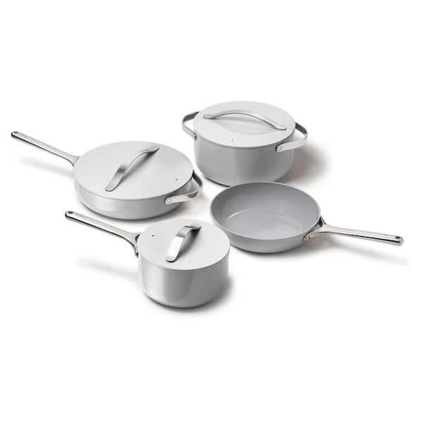 9-Piece Ceramic Nonstick Cookware Set in Gray - Product image 1