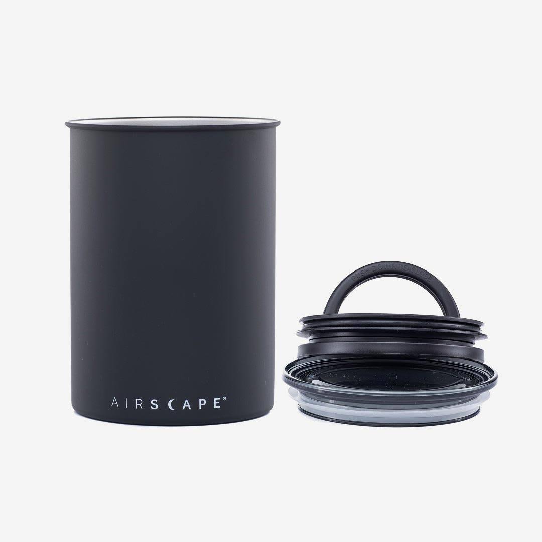 Airscape Coffee and Food Storage Canister - Medium 7" Can, Charcoal (Matte Black) - Product image 1