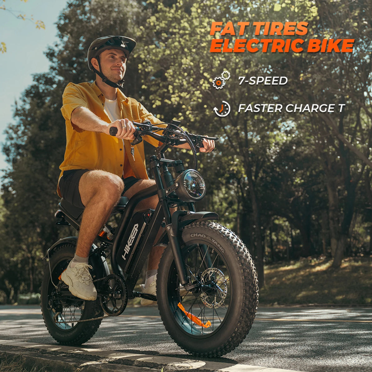20" Fat Tire Electric Bike for Adults, 1500W Peak Adults Ebike, 48V 15ah Battery Electric Mountain Bike - Product image 5